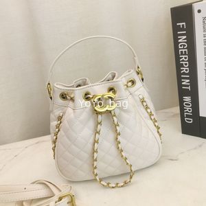 designer bags bucket bags Letter shoulder bag Drawstring Handbag gold chain Shoulder Fashion luxurys handbags hoboleather bag mini handbag