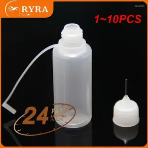 Storage Bottles 1-10PCS 5/10/20/30Ml Resuable Needle Tip Glue Applicator Plastic Bottle For Paper Quilling Craft Scrapbooking Tool