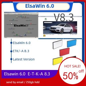 2023 Hot Elsawin 6.0 E T/ K 8 .3 Nyaste för A-UDI för V-W Auto Repair Software Vehicles Electronic Parts Catalog i 250 GB HDD
