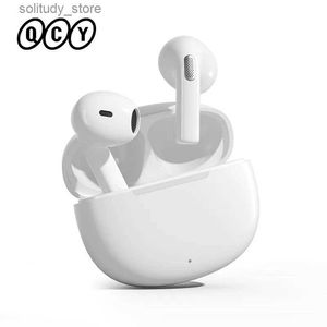 Cell Phone Earphones QCY T20 wireless earphones Bluetooth 5.3 68ms low latency 13mm driver HIFI 4 microphones+ENC high-definition call Q240402