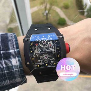 Mechanik Luxus Herrenuhren Armbanduhr Business Freizeit Herren Keramik automatische mechanische Uhr ausgehöhlt Mode Sportband