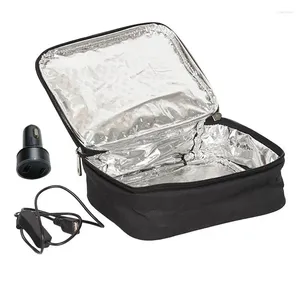 Servis USB Portable Warmer Heating Lunch Box Container Olika livsmedel Bilväska 2-i-1 Uppvärmd isolerad