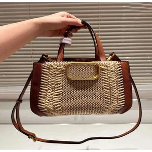 LETTER BAG NEW AAAA Tote Woven Straw Branded Design Shopping Bag Clutch Handbag Shoulder Crossbody Purse Messengers Purses