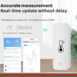 Умная температура и влажность Tuya Smart Tempry Tempry и Whirly Wi -Fi