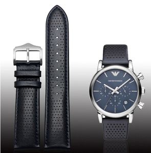 Pulseiras de relógio Nova pulseira de couro genuíno de alta qualidade 20mm 22mm para AR1736 |