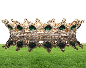 Runde Braut-Diademe und Kronen, Kristalle, Hochzeits-Kopfschmuck, Vintage-Stil, Royal Queen, Damen, Festzug, Abschlussball, Strass-Haarschmuck, Orna3744554