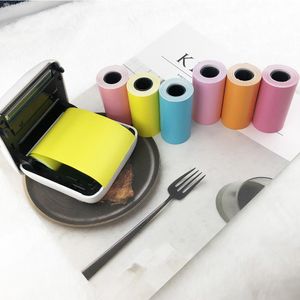 6 Rolls 57x30mm Thermal Printing Sticker Paper Adhesive Photo Paper for PeriPage Mini Pocket Photo Printer Cash Register Paper
