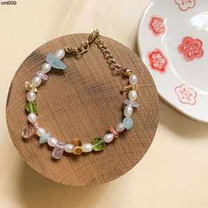 Spring and Summer Monsoon Fashion Creative Alien Colored Natural Freshwater Stone Pearl Bracelet Simple Elegant