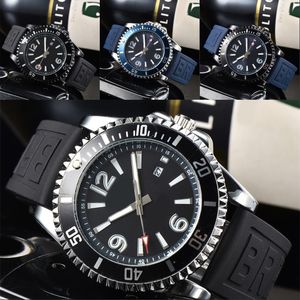 Orólogo.Superocean movimento de quartzo relógios de alta qualidade cronógrafo designer relógio mens montre homme pulseira de borracha esporte relógio dia vestido clássico sb080