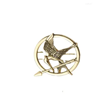 Spille 3 colori Hunger Game Mockingbird Retro Punk Spilla Gioielli in lega Distintivo Amico Regalo 2024