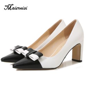 Stivali donne con tacco alto 7,5 cm di design di alto livello di ufficio di grande dimensione di grandi dimensioni di marca sexy scarpe da donna di marca sexy