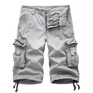 Shorts masculinos calções masculinos 2018 verão militar tático curto casual sólido lti bolso carga curto plus sizec240402