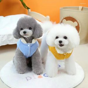 Abbigliamento per cani Cappotto in cotone di velluto a coste Abbigliamento Teddy Bear VIP Puppy