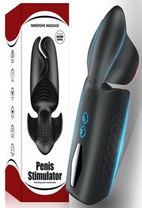 Lodjob Męs Masturbator Penis Sex Toy for Men Electric Pulse Vibrator penis opóźnienie wytrzymałościowe Trener Masturbacja Puchar Y1915910332 Najlepsza jakość