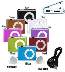 Christmas Gifts Sport Mini Portable Sport Clip mp3 Players Come with Earphone USB Cable Retail Box Support Micro SDTF Card1538723