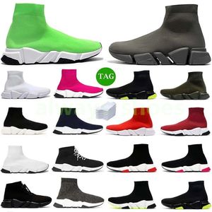 Designer Socks Running Shoes Platform Men MENS KVINNA SHANNY KNIT Hastighet 2.0 1.0 Trainer Runner Sneaker Sock Shoe Nice Master Emed Womens Sneakers hastighet A41