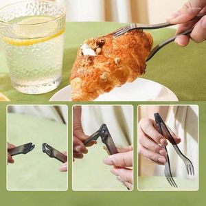 Disposable Flatware Multifunctional Fruit Fork Household Removable Dual-Use Clip Canned Three-Tooth Pastry