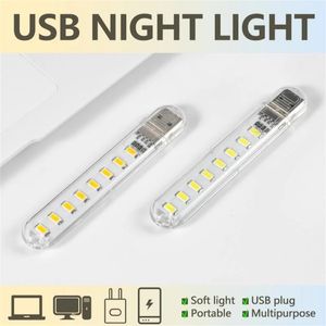 Mini Portable USB LED Książka Light DC5V Ultra jasne czytanie Lampa 3LEDS 8LEDS 24LEDS Lights for Power Bank PC Laptop Notebook