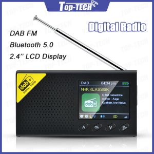 Speakers Portable DAB FM Receiver Bluetoothcompatible Digital Stereo LCD Display Home Radio Bluetoothcompatible 5.0 Speaker