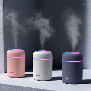 Umidificatore da 300 ml USB Ultrasuoni Dazzle Cup Diffusore di aromi Cool Mist Maker Umidificatore portatile Purificatore d'aria con luce romantica14072768