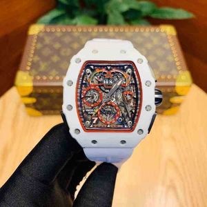 Luxury Mens Watch Richa M Högkvalitativ Watch Designer Automatisk mekanisk klocka Vattentät rostfritt stål Fodral Panchromatisk handledsgummi som säljer JB5F