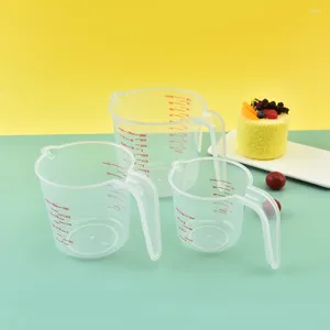 Baking Tools Plastic Measuring Cup 3 Piece Set High Transparent Belt Scale Large Capacity Kitchen Tool
