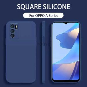 Mobiltelefonfodral Square Silicone Soft Case för Oppo A16 A54 A74 A94 A73 A53 A91 A72 A52 A31 A5 A9 2020 A96 A54S A55 Camera Lens Protection Cover 24422