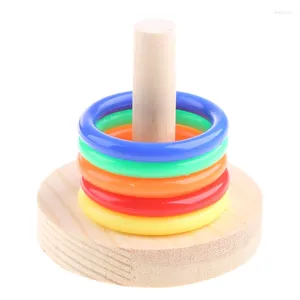 Andra fågelförsörjningar Parrot Mini Desktop Ring Game Toy Training for Parakeet Cockatiel Conure