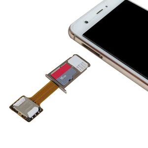 Hybrid -Doppel -Dual -SIM -Karten -Micro -SD -Adapter für Android Phone Extender Nano Mic