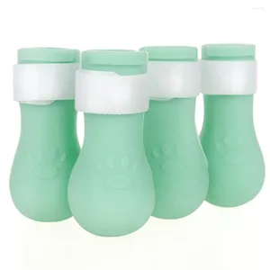 Vestuário para cães 4pcs pés de gato cobre silicone ajustável gatinho garra botas protetores para animais de estimação conjunto protetor acessórios