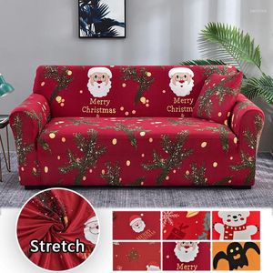 Stuhlhussen Weihnachten Sofabezug für Wohnzimmer Halloween Jahr Couch Ecke L-Form Schonbezug Möbelschutz Home Decor