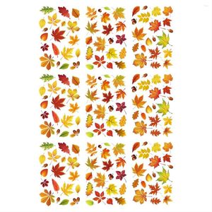 Window Stickers Thanksgiving Sticker Double-Sided Autumn Clings Decals For Fall Harvest DIY Festival Home Party Decoration