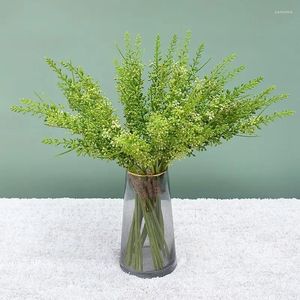 Dekorative Blumen, 3 Stück/Bündel, schöne Kunstrasen aus Kunststoff, künstliche Pflanzen, Gartendekoration, Flores, Weihnachtsdekoration, Fleur Artificielle