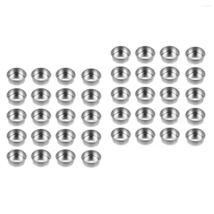 Candle Holders 40 Pcs Wedding Decor Empty Cup Metal Cups Containers Decorative Decorate Chic Holder For Elegant