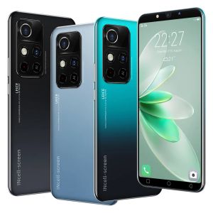 Helskärm Smarttelefon 5G-nätverk 5,8-tums Drop Screen Obs 12Pro Mobiltelefon 64G128G Partihandel Mobiltelefon Face Erigenition, FingerPrint Unlock