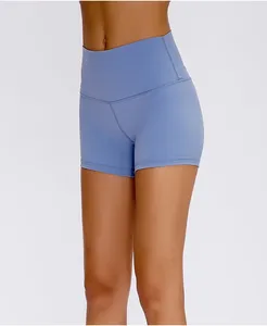 Calças femininas NWT 2024 Shorts de treino Atlético Ginásio Correndo Yoga Sentimento de algodão para mulheres meninas com bolsos de telefone