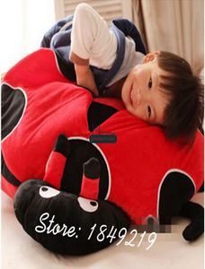 Dorimytrader Nowy Jumbo 100cm Plush Animal Ladybug Soft Sched Big 39039039 Ladybugs Toy Doll 2 Kolory Great Kids Prezent Dy614974800