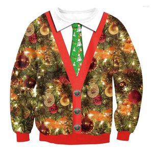 Erkek Hoodies Vintage Noel Baba Çirkin Sweatshirt Noel Dekorasyonları Hoodie Kıyafet Harajuku Moda Pullover Sonbahar Sokak Giyim Uzun