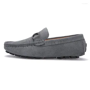 Casual Shoes Cow Suede Men Design Mens Leather Loafers Moccasins Breathable Male Slip On Italian Style Driving