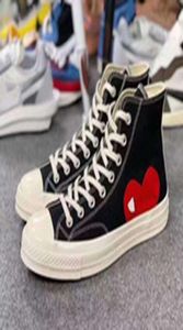 2021 New Luxury Classic Scarpe da skate Chuck Canvas Gioca congiuntamente Grandi occhi High Top Dot Heart Donna Uomo Fashion Designer Sneakers Chau4286628