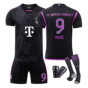 Set di calcio Bayern Jersey Away Black Student Adult Training Set Team Kit Team Group Acquista maglie