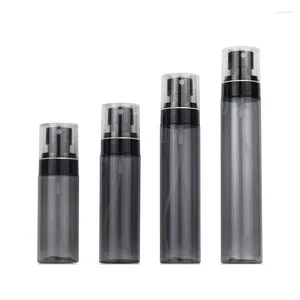 Depolama Şişeleri Boş Pet Plastik Şişe Şeffaf Siyah Sis Sprey Pompası 60ml 80ml 100ml 120ml Kozmetik Ambalaj Atomizer Kaplar