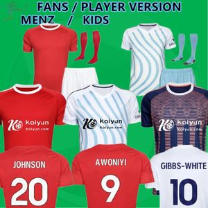 23 24 Nottingham Soccer Jersey Grabban Johnson Surridge 2023 2024 Men Kids Forest Awoniyi Ameobi Mayen Krovinovic Zinckernagel Lingard Shirt