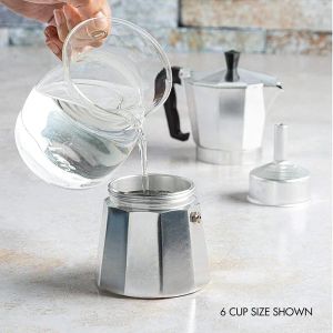 Kaffekrukor Aluminium Maker Cup Hållbar Moka Cafeteira Expresso Percolator Praktiska kaféer Filtrar 50/15/150/300/450/600 ml