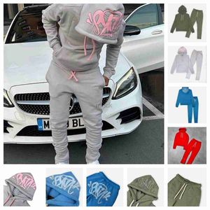 Men's Tracksuits syna world track suit Synaworld Male Trousers Men Sweatshirt Rap Streetwear Top Pants Pullover Women Hoody Clothing c10 240314