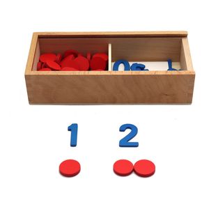 Kids Wooden Montessori Karty poznawcze Liczba liczenia matematyki zabawki edukacyjne dla dzieci wczesne dzieciństwo trening przedszkola