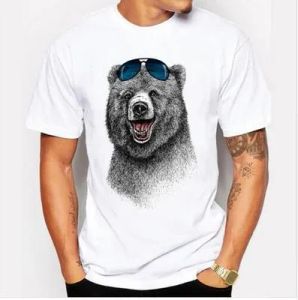 Mens T-Shirts Fashion Crazy Dj Cat Design T Shirts Cool Tops Short Sleeve Hipster Tees Drop Delivery Apparel Clothing Polos Dhiar