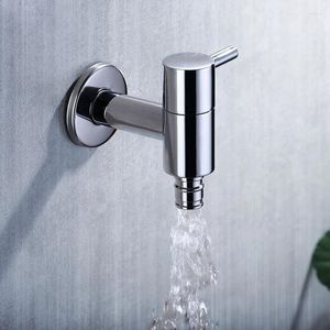 Bathroom Sink Faucets G1/2" Wall Mounted Small Tap Decorative Garden Faucet Long Washing Machine Water Basin Bibcock Taps Outdoor