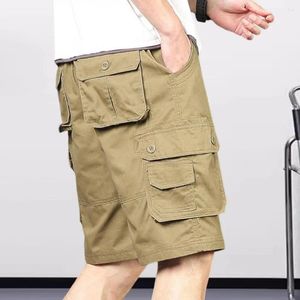 Männer Shorts Männer Lose Große Größe Multi-Pocket Overalls Sommer Baumwolle Military Cargo Hosen Outdoor Casual Sport Taktische