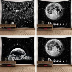 Tapestries Selling Tapestry Black Starry Sky Art Background Cloth Bedside Sofa Hanging Home Decoration Wall